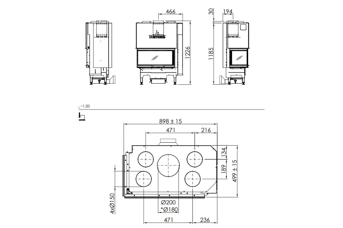 Spartherm Linear Corner 73x35x37 (vaste greep)-line_image spartherm-linear-corner-73x35x37-vaste-greep-line_image